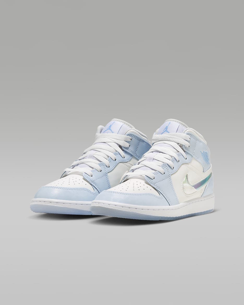 Nike air jordan 1 mid blue sale